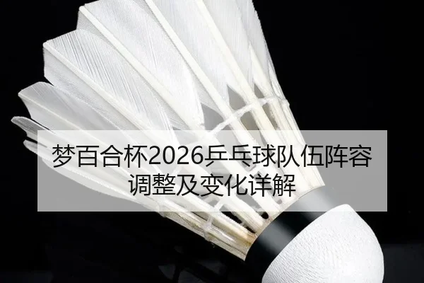 梦百合杯2026乒乓球队伍阵容调整及变化详解